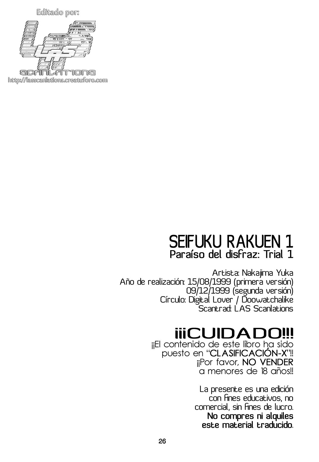 (C56) [Digital Lover (Nakajima Yuka)] Seifuku Rakuen 1 - Costume Paradise; Trial 01 (Love Hina) [Spanish] [LAS] 26