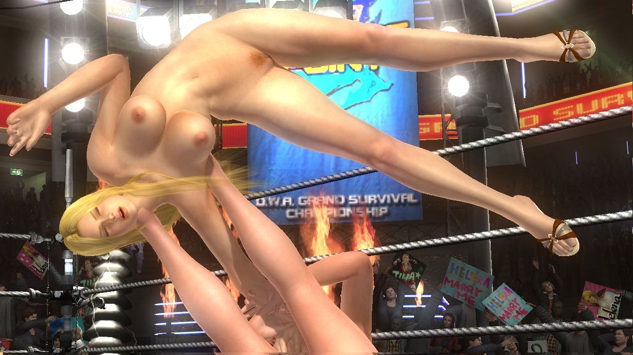 Dead or Alive 5 Last Round Lady Helena Douglas vs. Tina Armstrong nude fight 124