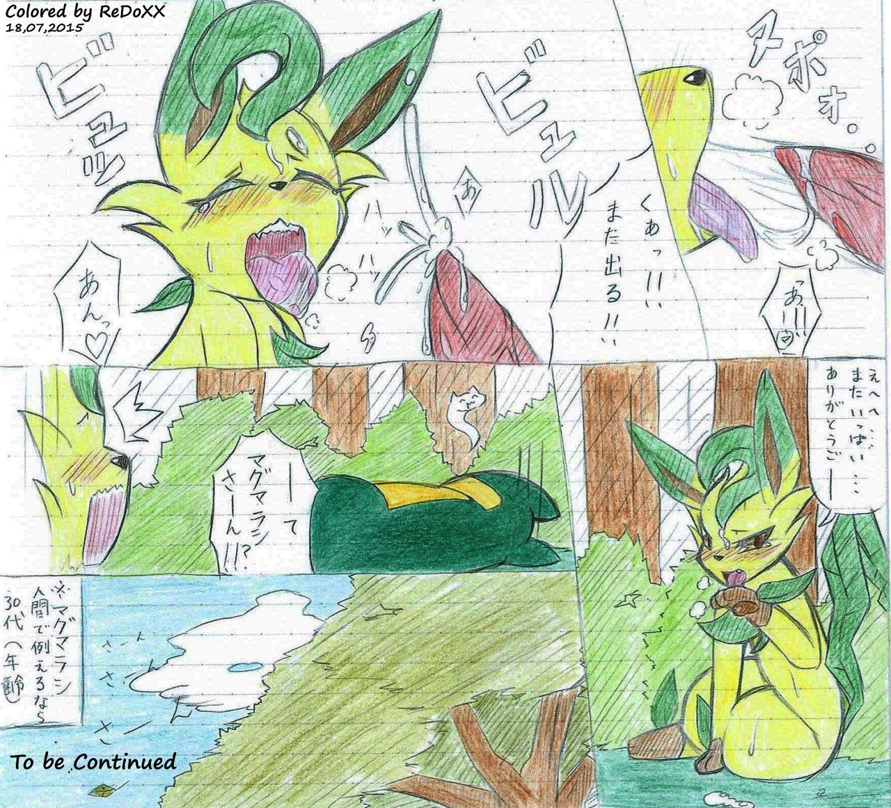 Leafeon X Quilava [Colorized by ReDoXX] 15