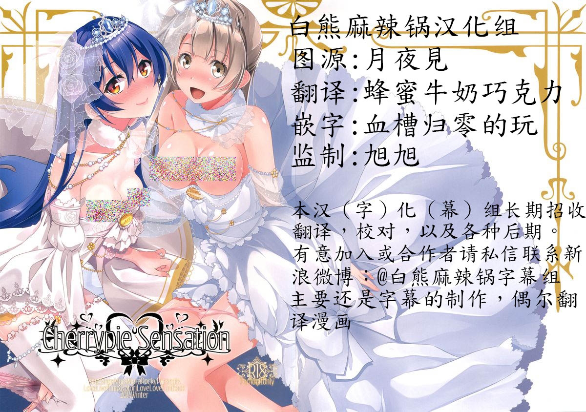 (C87) [MuraMura Pocky, Sinosino (Kasumi, Sinohara Sinome)] Cherrypie Sensation (Love Live!) [Chinese] [白熊麻辣锅汉化组] 0