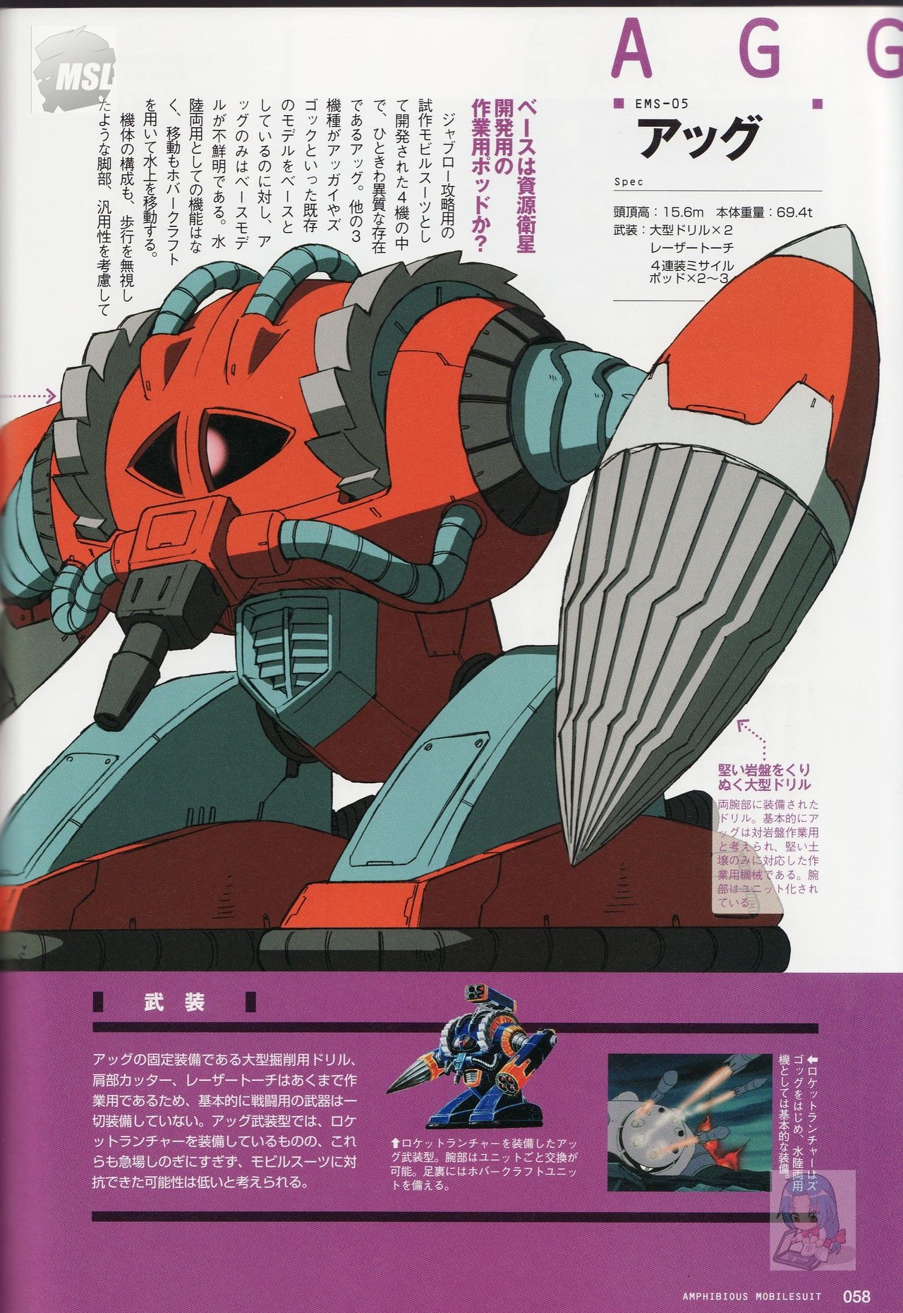 Great Mechanics - Amphibious Mobile Suit 57