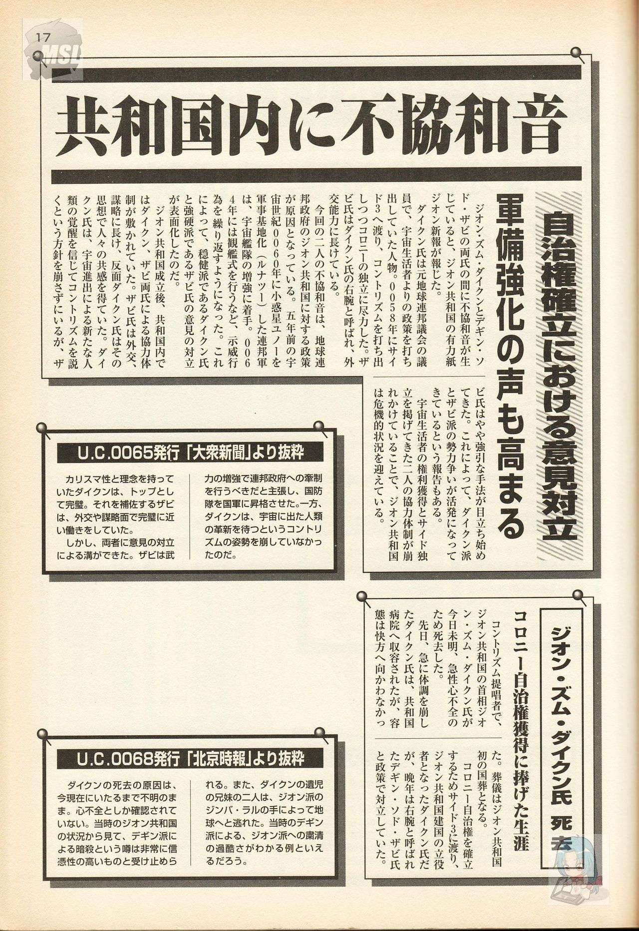 Mobile Suit Gundam - Zeon - Classified Records 20