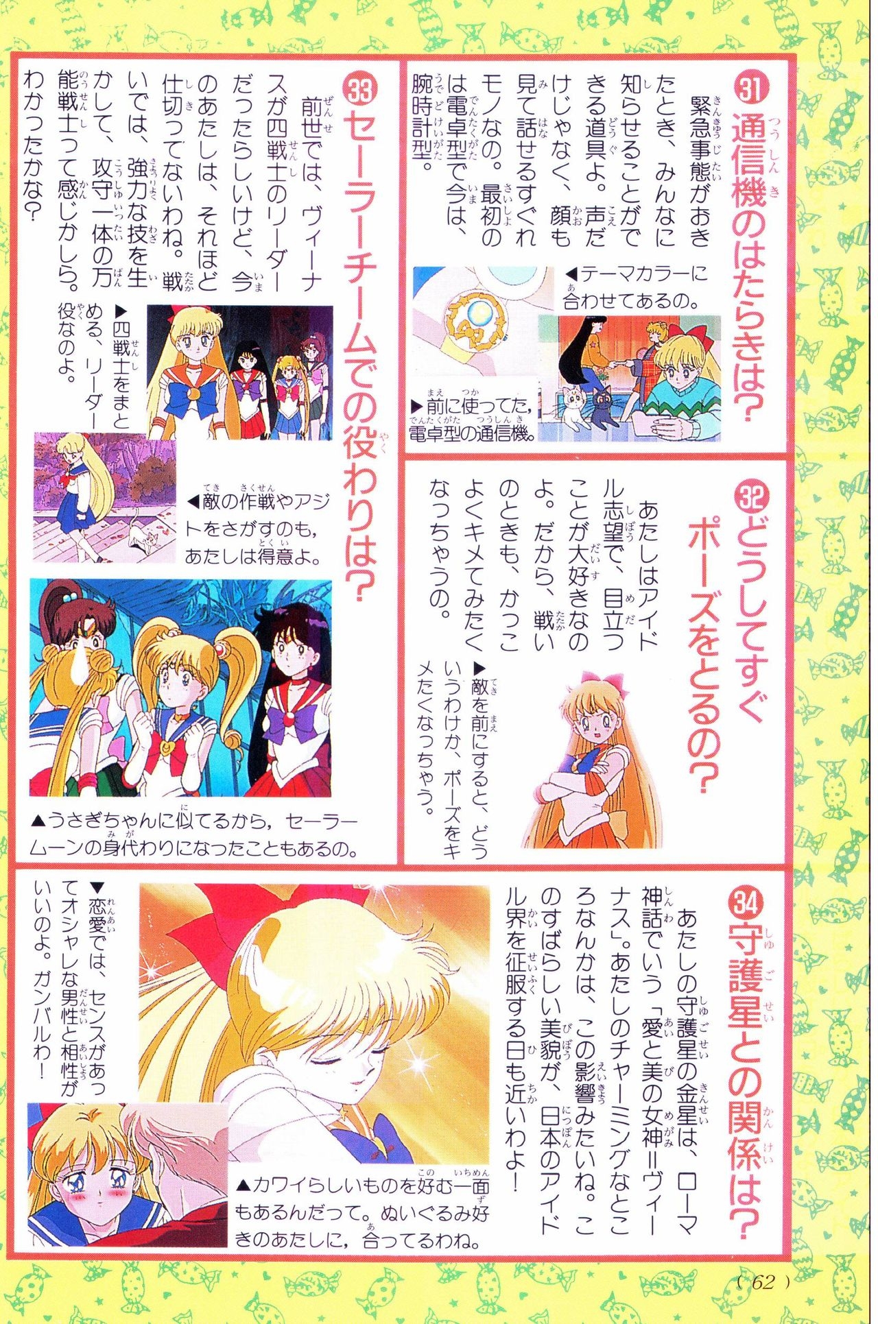 Sailor Moon Official Fan Book - Sailor Venus 32