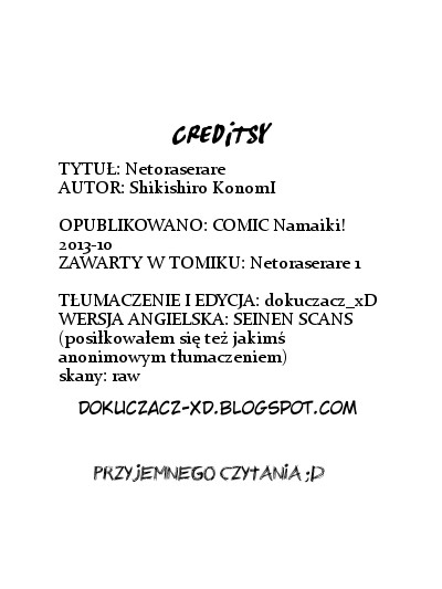 [Shikishiro Konomi] Netoraserare Ch. 1 (Namaiki! 2013-10)  [Polish] [D-xD] 23