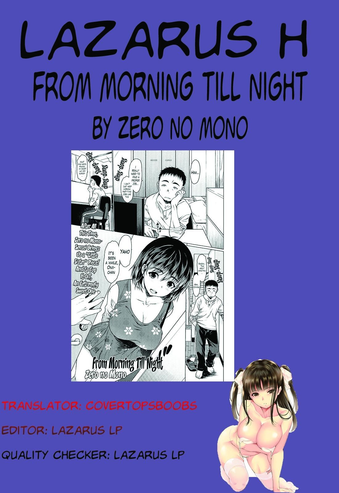 [Zero no Mono] Asa Kara Ban Made | From Morning Till Night (COMIC JSCK Vol. 5) [English] [Lazarus H] 22