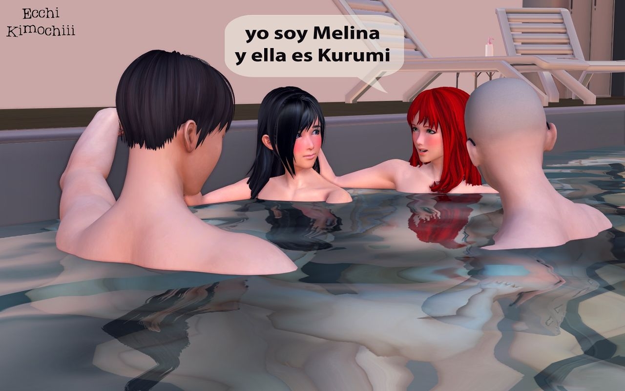"La Piscina Nudista" part 2/3 (erotic 3D) (spanish ver.) (Uncensored) (+18) (3d hentai animation) "Ecchi Kimochiii" 10
