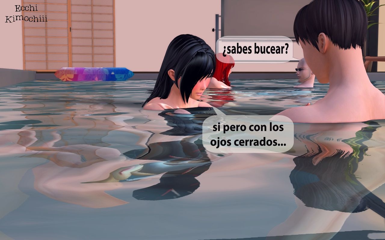 "La Piscina Nudista" part 2/3 (erotic 3D) (spanish ver.) (Uncensored) (+18) (3d hentai animation) "Ecchi Kimochiii" 15