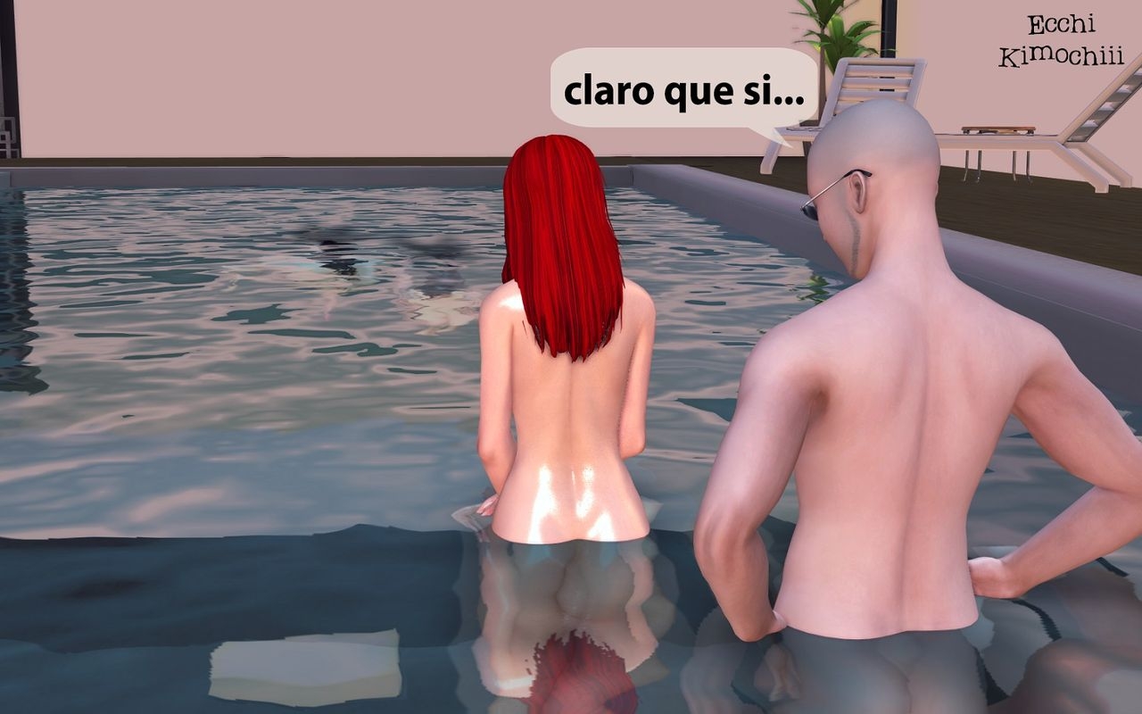 "La Piscina Nudista" part 2/3 (erotic 3D) (spanish ver.) (Uncensored) (+18) (3d hentai animation) "Ecchi Kimochiii" 27