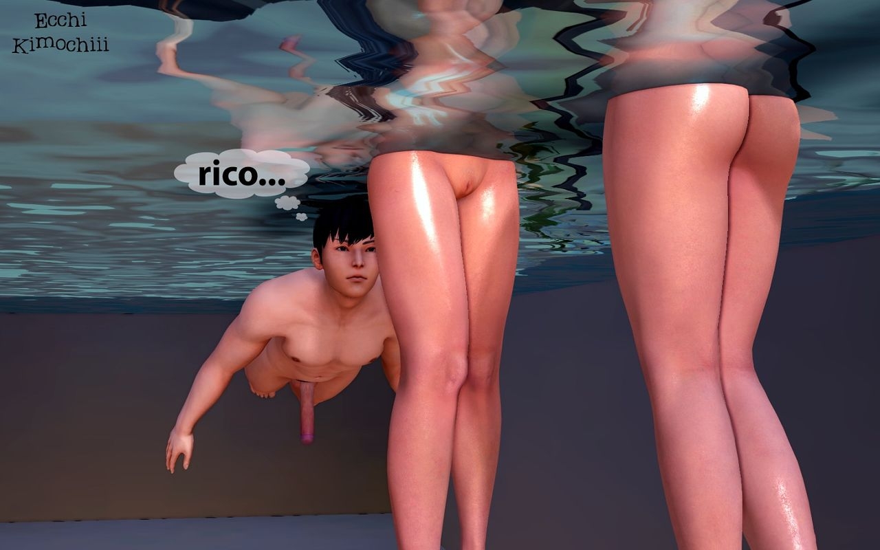 "La Piscina Nudista" part 2/3 (erotic 3D) (spanish ver.) (Uncensored) (+18) (3d hentai animation) "Ecchi Kimochiii" 36