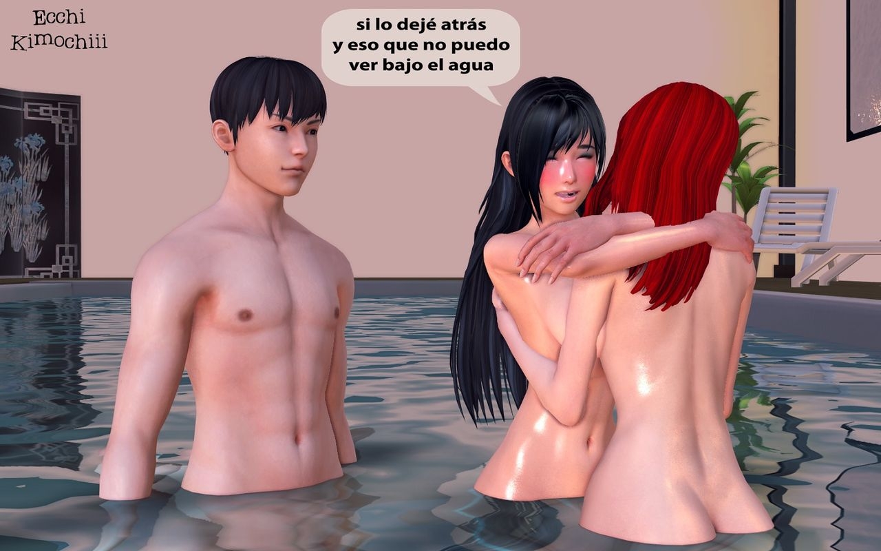 "La Piscina Nudista" part 2/3 (erotic 3D) (spanish ver.) (Uncensored) (+18) (3d hentai animation) "Ecchi Kimochiii" 37