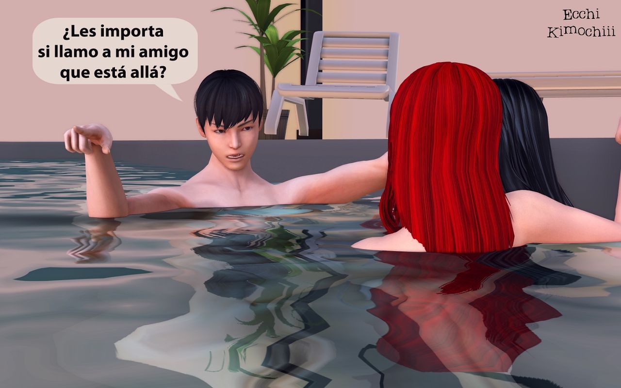 "La Piscina Nudista" part 2/3 (erotic 3D) (spanish ver.) (Uncensored) (+18) (3d hentai animation) "Ecchi Kimochiii" 4