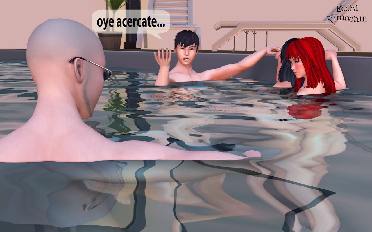 "La Piscina Nudista" part 2/3 (erotic 3D) (spanish ver.) (Uncensored) (+18) (3d hentai animation) "Ecchi Kimochiii" 5