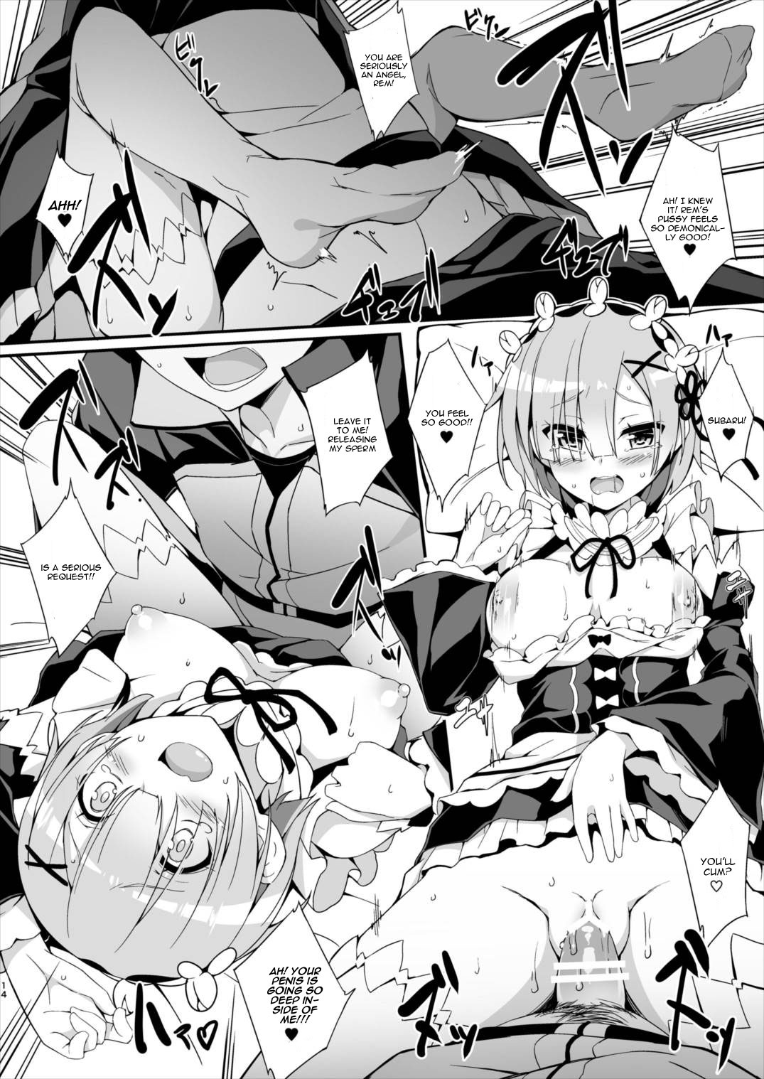 (C90) [Otukimi Koubo (Akizora Momidi)] Rem Kara Hajimeru Okusurizukuri (Re:Zero kara Hajimeru Isekai Seikatsu) [English] [CGrascal] 15