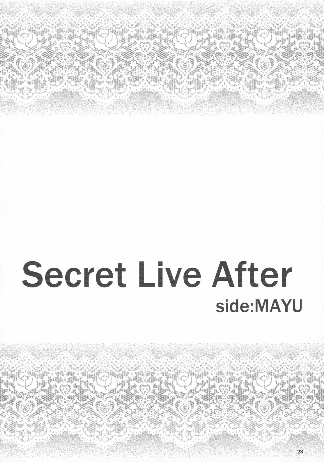 (C88) [Count2.4 (Nishi)] Secret Live After side:MAYU (THE IDOLMASTER CINDERELLA GIRLS) [Chinese] [Benny个人汉化] 22