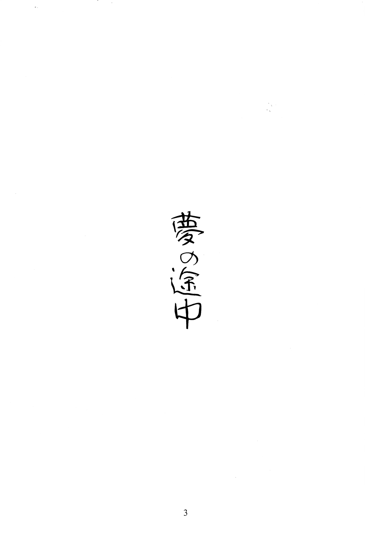 (C67) [RIAOH (Raia, Nishiwaki Datto)] Yume no Tochuu (Fate/stay night) [Chinese] 1